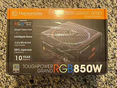 #ad Thermaltake Toughpower Grand RGB 850W Gold PS TPG 0850FPCGUS R $150.00
