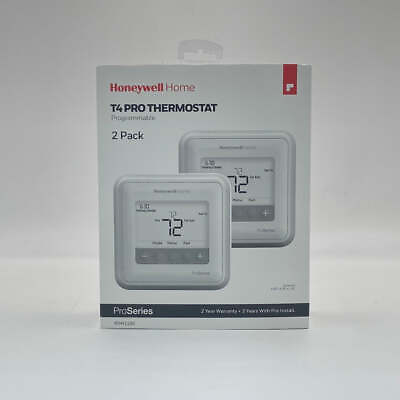 #ad New Honeywell Home T4 Pro Thermostat Programmable White RTH4110U $64.99