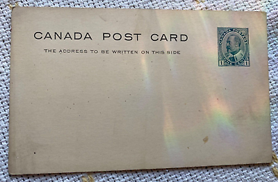 #ad Antique Canadian Post Card 1922. 1 cent blue Postage On Front. Canada Mail. $4.50