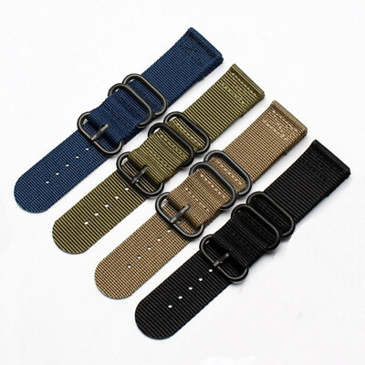 #ad Durable Military Nylon Watch Band 18mm 20mm 22mm Replecament Quick Release Strap $9.99