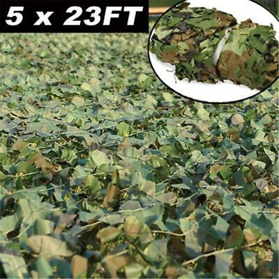 #ad 5x23FT Camouflage Netting Camo Army Net Woodland Camping Hunting Cover Shade US $16.79