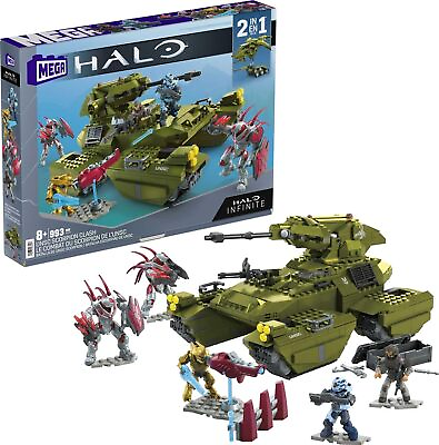 #ad Mega Halo Infinite Toy Vehicle Building Set UNSC Scorpion Clash with 993 Pieces $62.08
