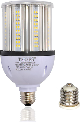 #ad 40W LED Bulbs 6000Lumen E26 Medium Base LED Corn Light Bulb 5000K Daylight Equi $26.42