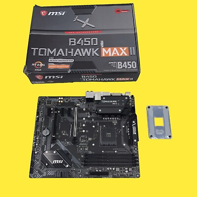 MSI B450 TOMAHAWK MAX II Gaming Motherboard AMD Ryzen 3rd gen AM4 FOR PARTS $47.99