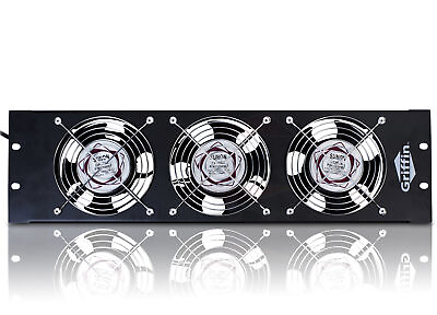 #ad Studio Rackmount Cooling Fan 3U Exhaust Rack Equipment Gear Server DJ PA AMP $53.95