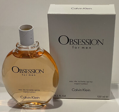 #ad Calvin Klein Obsession For Men 4.2oz EDT Spray Read Listing In White Box No Cap $25.49