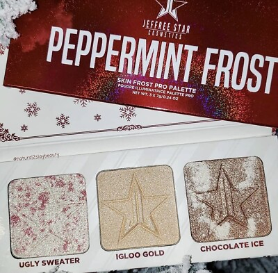 #ad Jeffree Star Cosmetics Peppermint Frost Highlighter Skin Frost Pro Palette $29.99