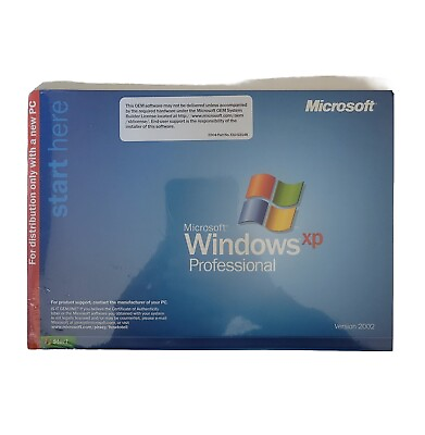 #ad MICROSOFT WINDOWS XP PROFESSIONAL 2002 Version NEW SEALED $49.99