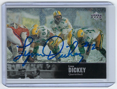 #ad 1997 PACKERS Lynn Dickey signed UD Legends card #100 AUTO Autographed $14.95