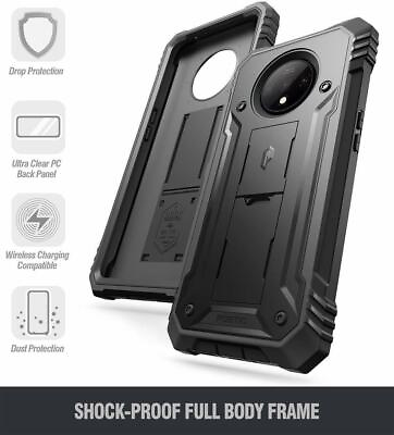 #ad Case For OnePlus 7T Shockproof Dual Layer Full Coverage Phone Cover Black $9.97