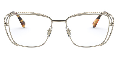 #ad Miu Miu MU 50TV Eyeglasses Women Gold Geometric 52mm New amp; Authentic $199.41