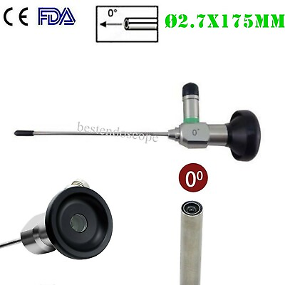 #ad CE amp; FDA 0° Rigid Endoscope Sinuscope Arthroscopy ENT Mirror Speculum ø2.7x175mm $295.98