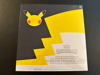 #ad Pokemon Center Exclusive Celebrations Elite Trainer Box ETB 25th Anniversary NEW $109.00