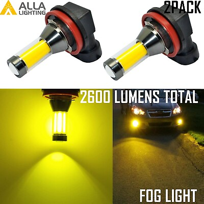 #ad Alla Lighting LED H8 H8LL YELLOW Cornering Light Fog Light BulbGolden Yellow $24.98