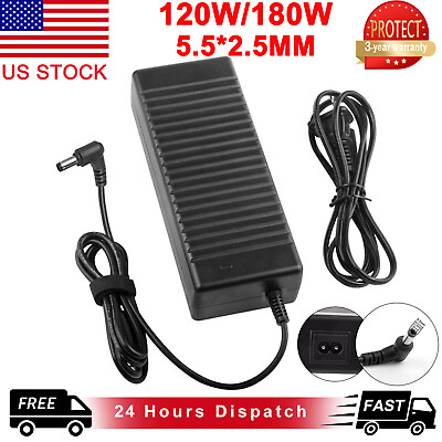 #ad 120W 180W AC Power Adapter Laptop Charger For MSI ASUS ROG ADP 180MB K 5.5*2.5MM $19.99