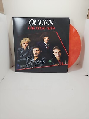 #ad Queen Greatest Hits Limited Edition Ruby Blend Red Vinyl 2 LP USED $29.99