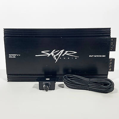 #ad USED SKAR AUDIO RP 1200.1D 1600 WATT MAX POWER CLASS D MONOBLOCK SUB AMPLIFIER $114.99