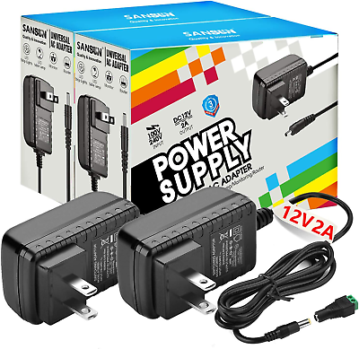 #ad #ad 12V DC Power Supply SANSUN 12 Volt Power Supply for LED Strip Lights AC120V To $30.99