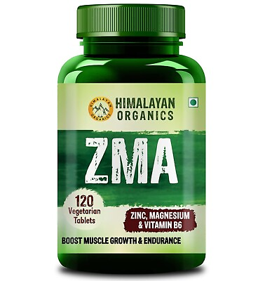 #ad Himalayan Organics ZMA Zinc Magnesium Aspartate amp; Vitamin B6 Supplements FS $27.95