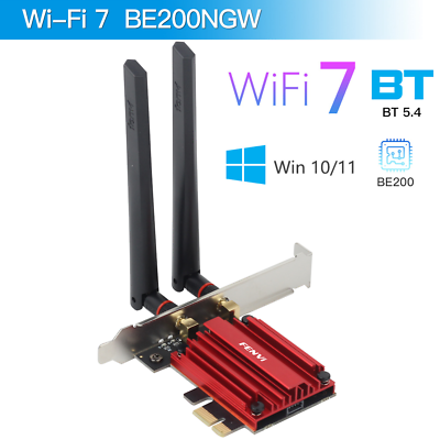 #ad FV BE200 WiFi 7 PCIe WiFi Card Tri Band PCIe Network Card Bluetooth 5.4 Adapter $35.69