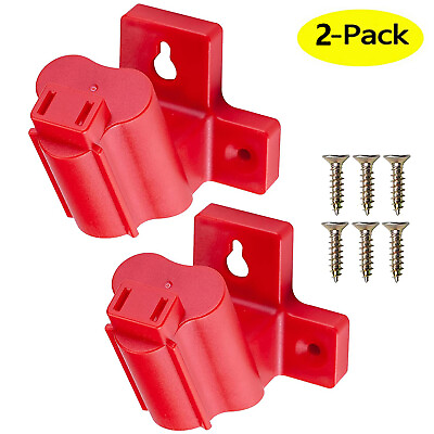 #ad 2Pcs M12 Tool Holder Mount Dock for Milwaukee 12V Tool Straight Red $8.99