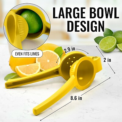 #ad Metal Lemon Lime Squeezer Hand Juicer Lemon Squeezer Max Extraction Hand Tool $10.99