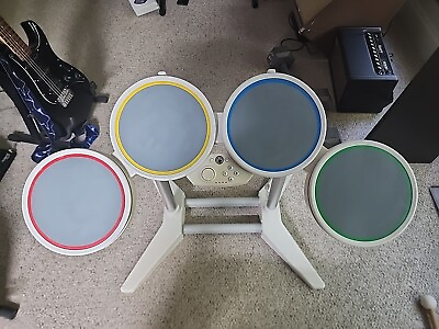 #ad Nintendo Wii Harmonix Wired Rock Band Drums Only No Pedal No Drumsticks $89.99