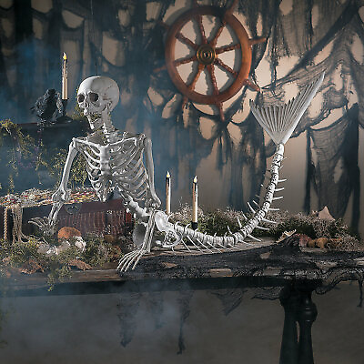 #ad Life Size Original Mermaid Skeleton Halloween Decoration Home Decor 1 Piece $99.99