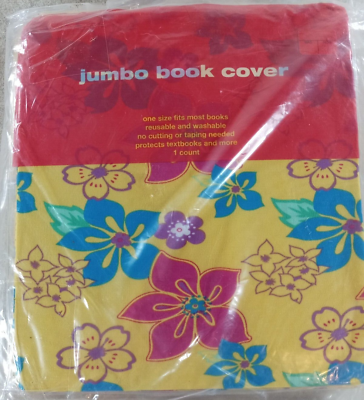 #ad Book Cover Reusable Washable One Size Fits Most Floral $4.56