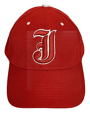 #ad Initial Ball Cap Letter ‘J’ Old English Style Red Embroidered Adjustable Hat $14.92