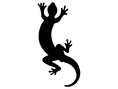 #ad Lizard Gecko Silhouette Vinyl Decal for Car Laptop Sticker $1.99