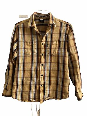 #ad FTC For The City SF Flannel Sz L Button up collar $55.00
