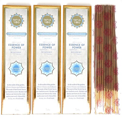 #ad Tatva Yog Gardenia Incense Sticks w Holder Handcrafted 90 Sticks Total $15.95