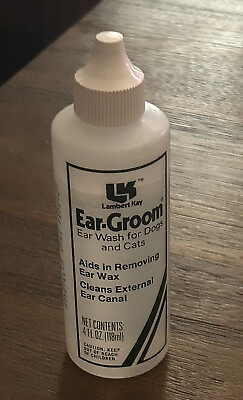 #ad Lambert Kay Ear Groom Ear Wash For Dogs And Cats Approximately 3.5 Oz Left RARE $39.99