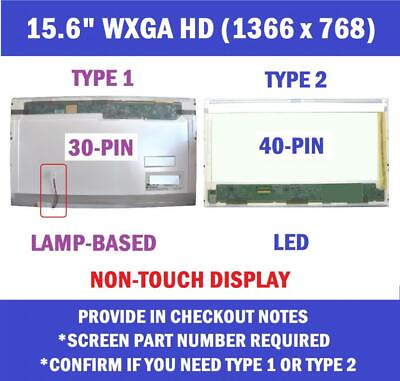 #ad New 15.6quot; LCD Screen SONY PCG 61611L LP156WH1 TL C1 CCFL Display $80.00