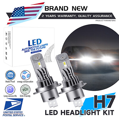 #ad LED Hi Low Beam Conversion Kit H7 Bulbs Super Bright 6000K Plugamp;Play Headlight $21.99