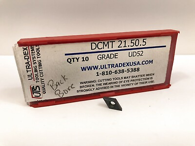 #ad ULTRA DEX DCMT 21.50.5 New Carbide Inserts Grade UD52 8pcs $39.95