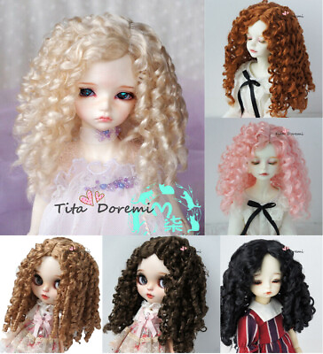 #ad #ad BJD Doll Wig 1 3 8 9quot; SD MSD MDD 1 4 7 8quot; YOSD BB 1 6 6 7quot; Blonde Long Hair $27.99