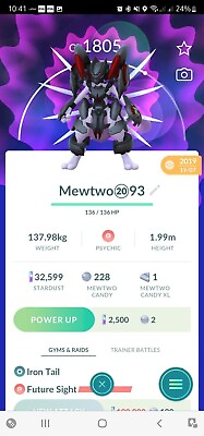 #ad #ad Pokémon Mewtwo Armored T r a d e Go Registered 20k Stardust $16.90