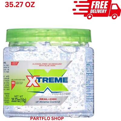 #ad Xtreme Pro Expert Hair Styling Gel Unisex 35.27 oz Jumbo Clear Jar $8.50