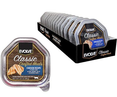 #ad Evolve Classic Crafted Meals Chicken Recipe Cat Food Pack of 15 $39.00