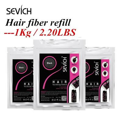 #ad Refill 1kg Instant Hair Loss Fibers Keratin Building Fiber Powders Hair Fiber $129.99