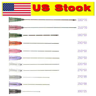 #ad 5 10 20 50 100PCS Blunt Tip Micro Cannula 27G 50MM 25G 50MM 23G 50MM 25G 38MM US $14.48
