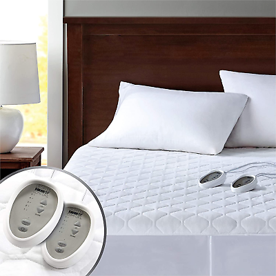 #ad Heated Mattress Pad Warming Matress Cover Electric Bed Warmer Fit Deep Pocket Ne $189.99