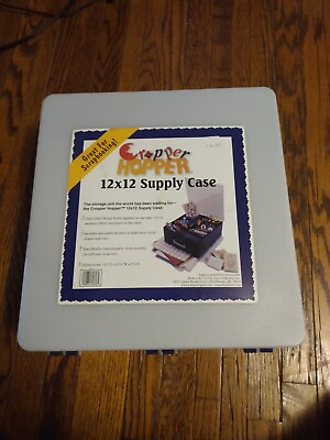 #ad Cropper Hopper 12x12 Supply Case Heavy Plastic Scrapbooking Case $29.99