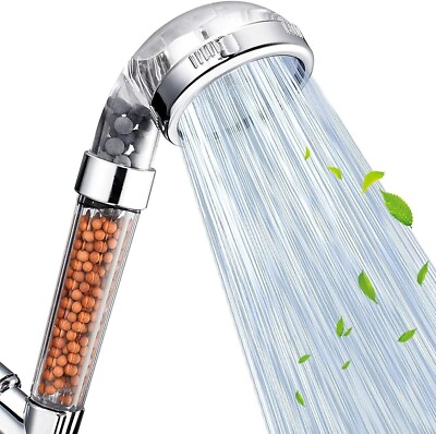 #ad Shower Head High Pressure 3 Settings Spray Handheld Shower heads with hose 5 Ft $9.99