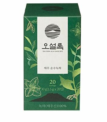 #ad OSULLOC Jeju Pure Organic Green Tea Premium Korean 20 Tea Bags $26.08