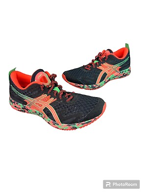 #ad Asics Gel Noosa Tri 12 Men Black Flash Coral Sneakers Shoes Lace Up Sz 7.5 $45.00