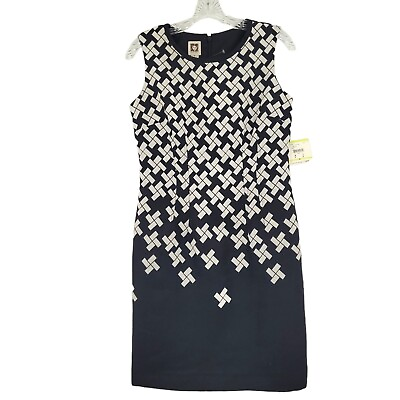 #ad Anne Klein Women#x27;s Elegant Polyester Dress Black Size 4 $30.00