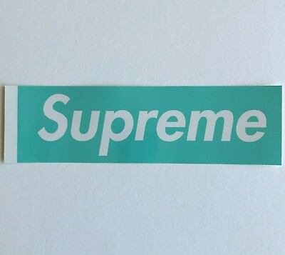 #ad Supreme Tiffany amp; Co Box Logo Sticker 100% Authentic FW21 Season $30.00